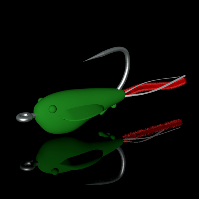 Приманка - малёк "Гаврик" силиконовый распушенный, крючок №10 4746