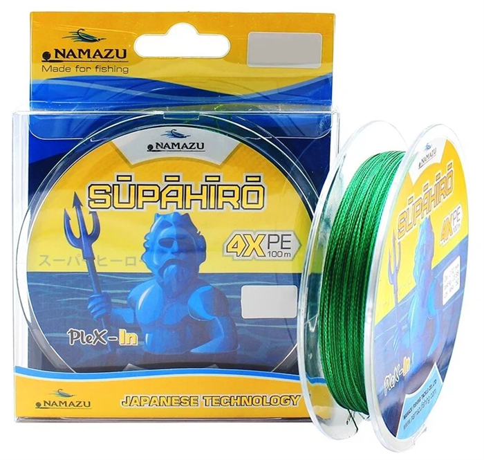 Шнур плетеный "Namazu" Supahiro 4X L=100 m 69273