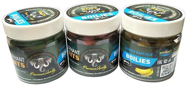 Бойлы насадочные вареные "Миронов" 14мм, 100 гр (BBN1) 31557