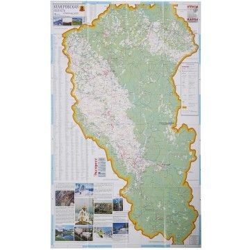 Карта Кемеровская область автомобильные дороги 33836