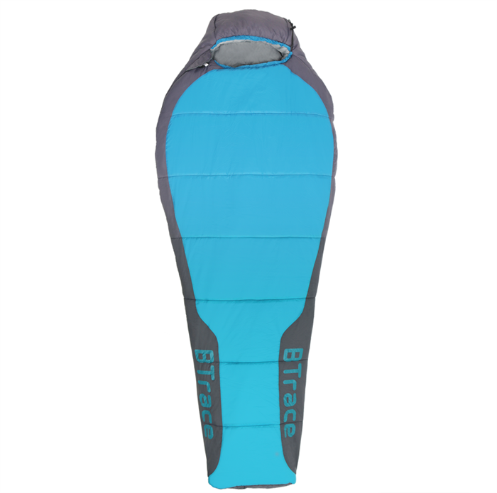 Спальный мешок Zero L "BTrace" серый/синий, 35617