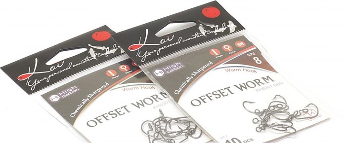Крючок "KOI" Offset Worm (10 шт), KH6201 38178