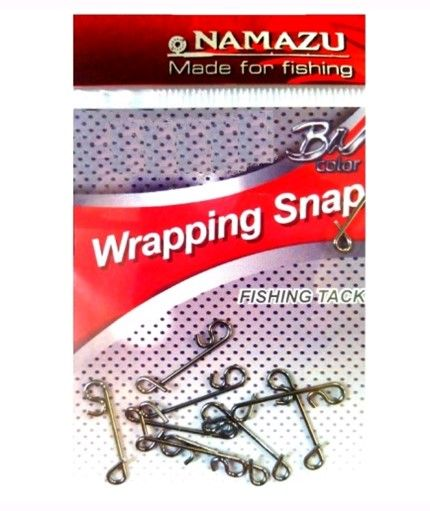 Застежка безузловая "Namazu" Wrapping snap (10 шт), N-FT-WS 38181