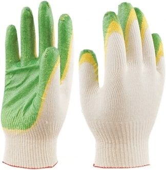 Перчатки Грин, х/б с 2-м латексом 28693