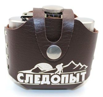 Фляжка 150 мл. в кож. чехле 